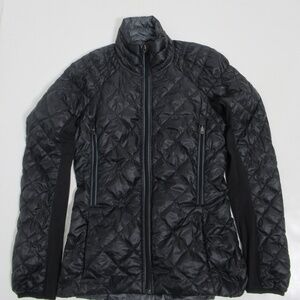Lululemon Run: Turn Around Jacket Reversible Black Rulu, Goose Down Size 4